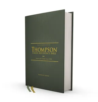 Esv Thompson Chain Reference Bible Green Red Letter