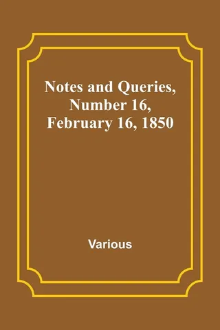Notes and Queries