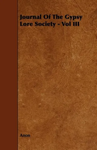 Journal Of The Gypsy Lore Society