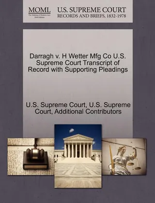 Darragh v. H Wetter Mfg Co