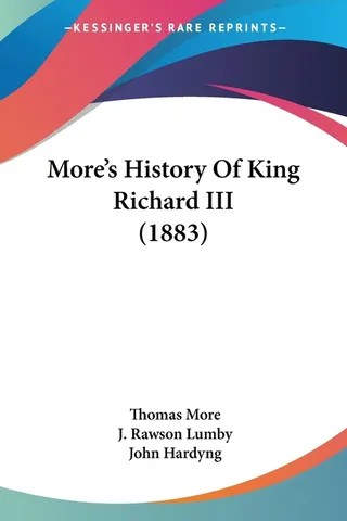 More's History of King Richard III