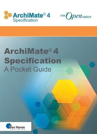 ArchiMate 4 Specification – A Pocket Guide