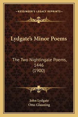 Lydgate's Minor Poems