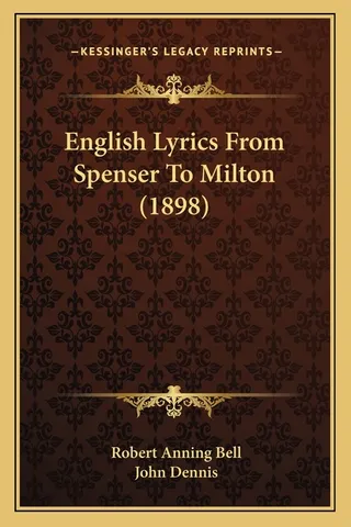 English Lyrics From Spenser To Milton