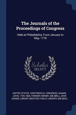 Journals of the Proceedings of Congress