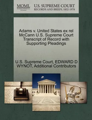 Adams v. United States ex rel. McCann
