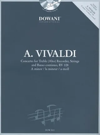Vivaldi: Concerto in A Minor for Treble (Alto) Recorder, Strings and Basso Continuo