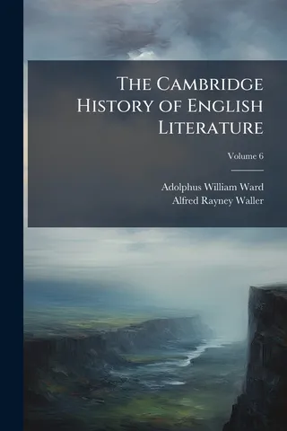 The Cambridge History of English Literature Volume 6