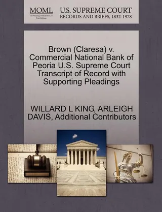 Brown (Claresa) v. Commercial National Bank of Peoria