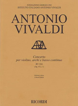 Concerto for Violin, Strings and Basso Continuo