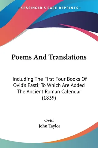 Poems and Translations