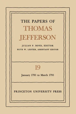 The Papers of Thomas Jefferson, Volume 19