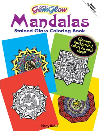 Mandalas Stained Glass Coloring Book