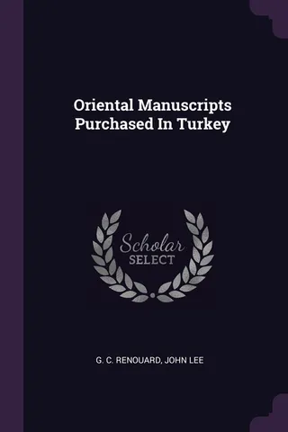 Oriental Manuscripts Purchased In Turkey