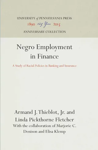 Negro Employment in Finance