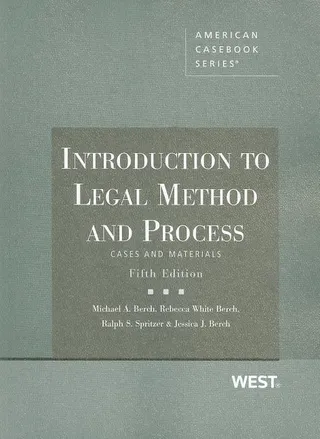 Introduction to Legal Method and Process