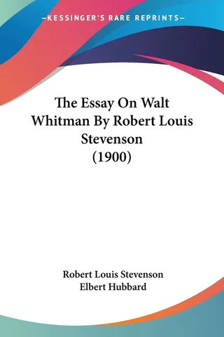 The Essay On Walt Whitman