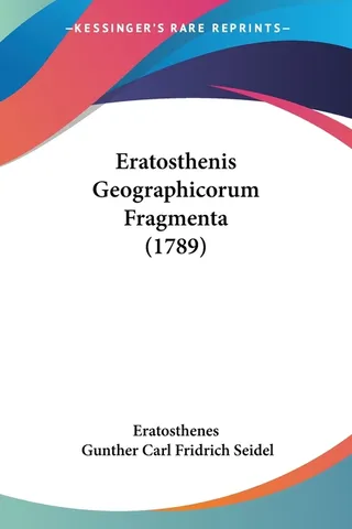 Eratosthenis Geographicorum Fragmenta 1789