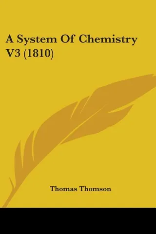 A System Of Chemistry V3 1810