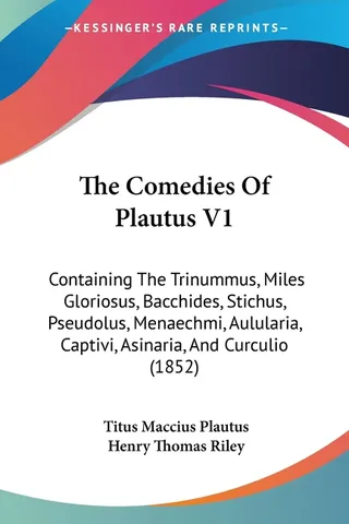 The Comedies Of Plautus