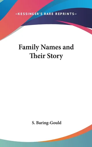 Family Names and Their Story