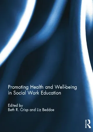 Promoting Health and Well-Being in Social Work Education
