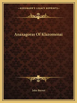 Anaxagoras Of Klazomenai