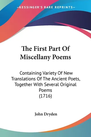 The First Part of Miscellany Poems