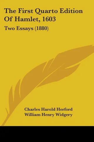 The First Quarto Edition of Hamlet