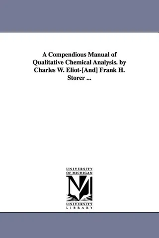 A Compendious Manual of Qualitative Chemical Analysis