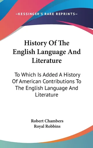 History Of The English Language And Literature