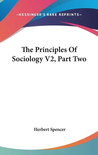 The Principles Of Sociology