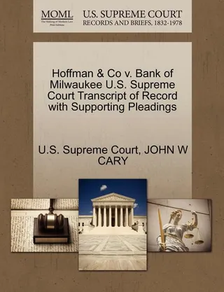 Hoffman & Co. v. Bank of Milwaukee