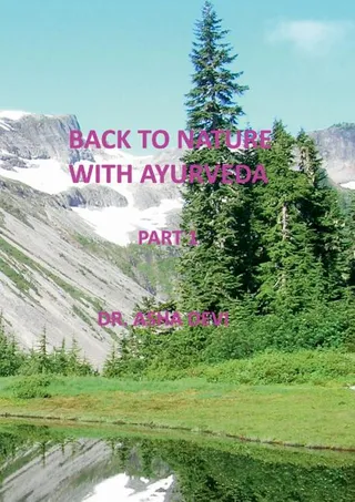 Back to Nature with Ayurveda