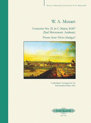 Andante from Piano Concerto No. 21 in C K467 Arranged for Piano Solo
