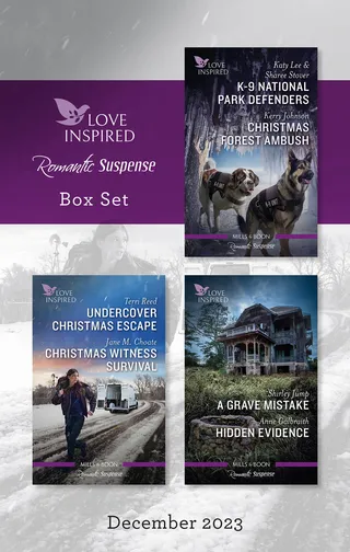 Love Inspired Suspense Box Set Dec 2023/K-9 National Park Defenders/Christmas Forest Ambush/Undercover Christmas Escape/Christmas Witness Survival/A Grave Mistake/Hidden Evidence