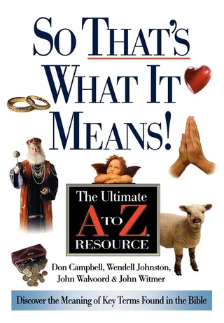 The So That's What It Means!