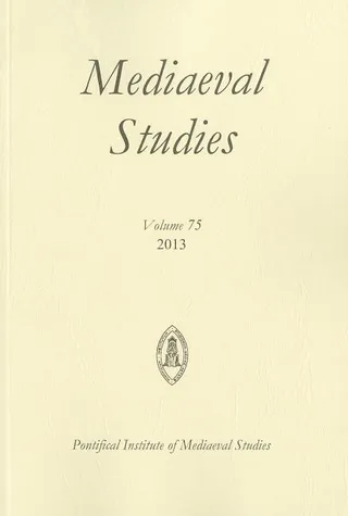 Mediaeval Studies