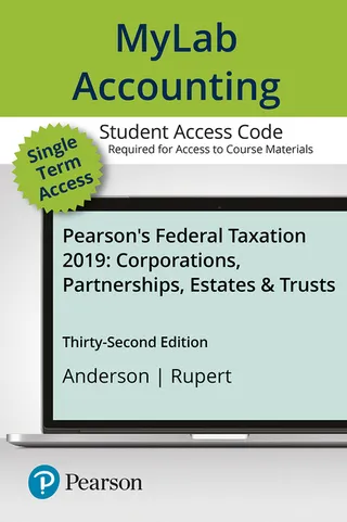 Federal Taxation 2019 Corporations, Partnerships, Estates & Trusts
