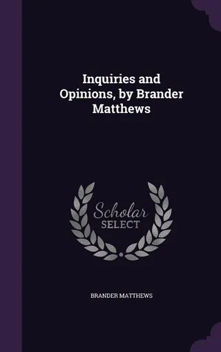 Inquiries and Opinions