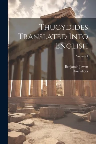Thucydides Translated Into English Volume 1