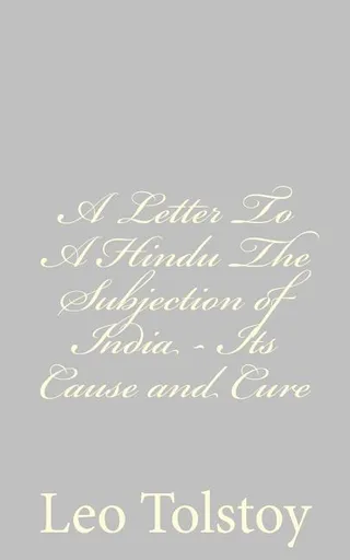 A Letter to a Hindu: Its Cause and Cure