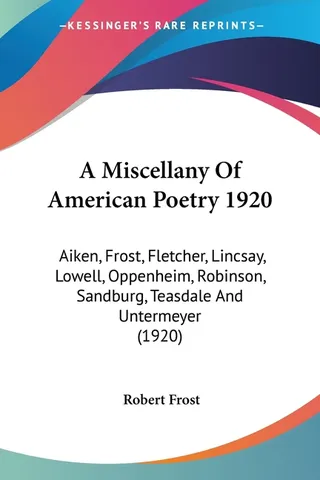 A Miscellany of American Poetry 1920