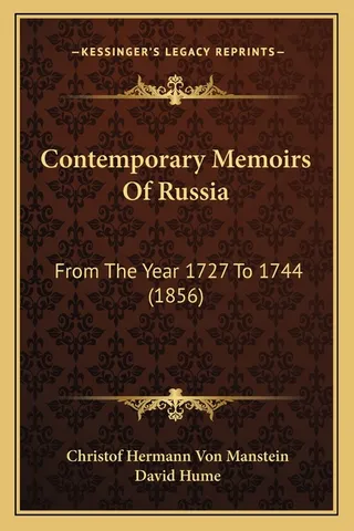 Contemporary Memoirs Of Russia