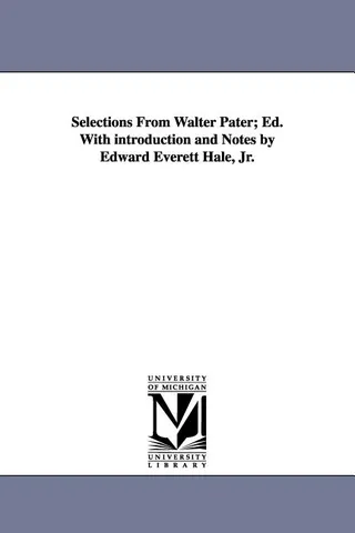 Selections from Walter Pater