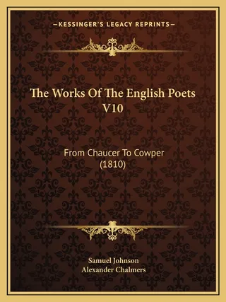 The Works Of The English Poets V10
