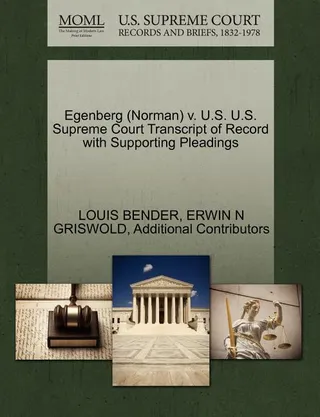 Egenberg (Norman) v. U.S.
