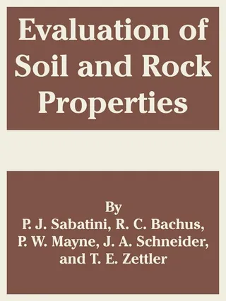 Evaluation of Soil and Rock Properties