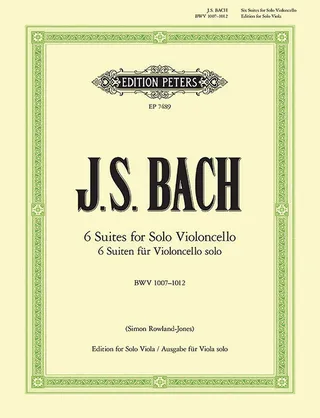 Cello Suites Bwv 1007-1012 for Cello Solo Transcribed for Viola