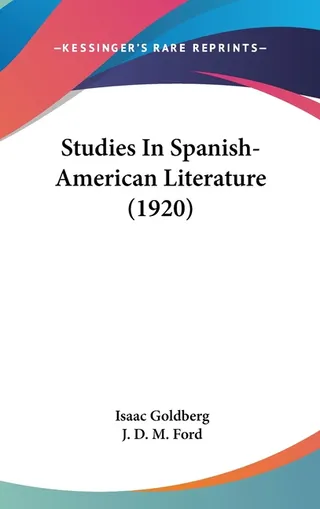 Studies in Spanish-American Literature